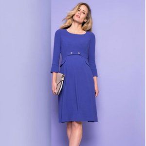 Seraphine Royal Blue Tailored Maternity Dress
